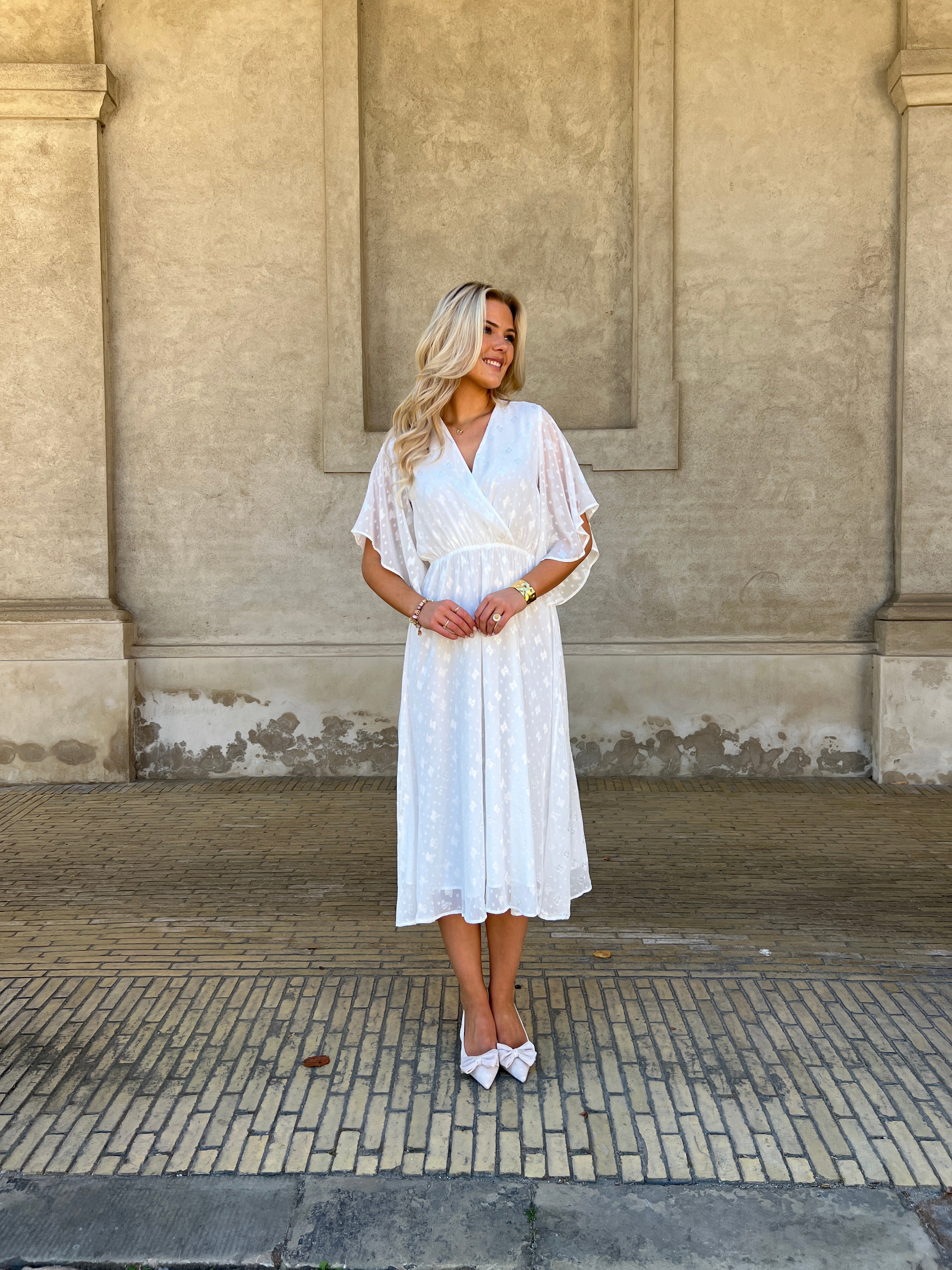 Elli white summer dress