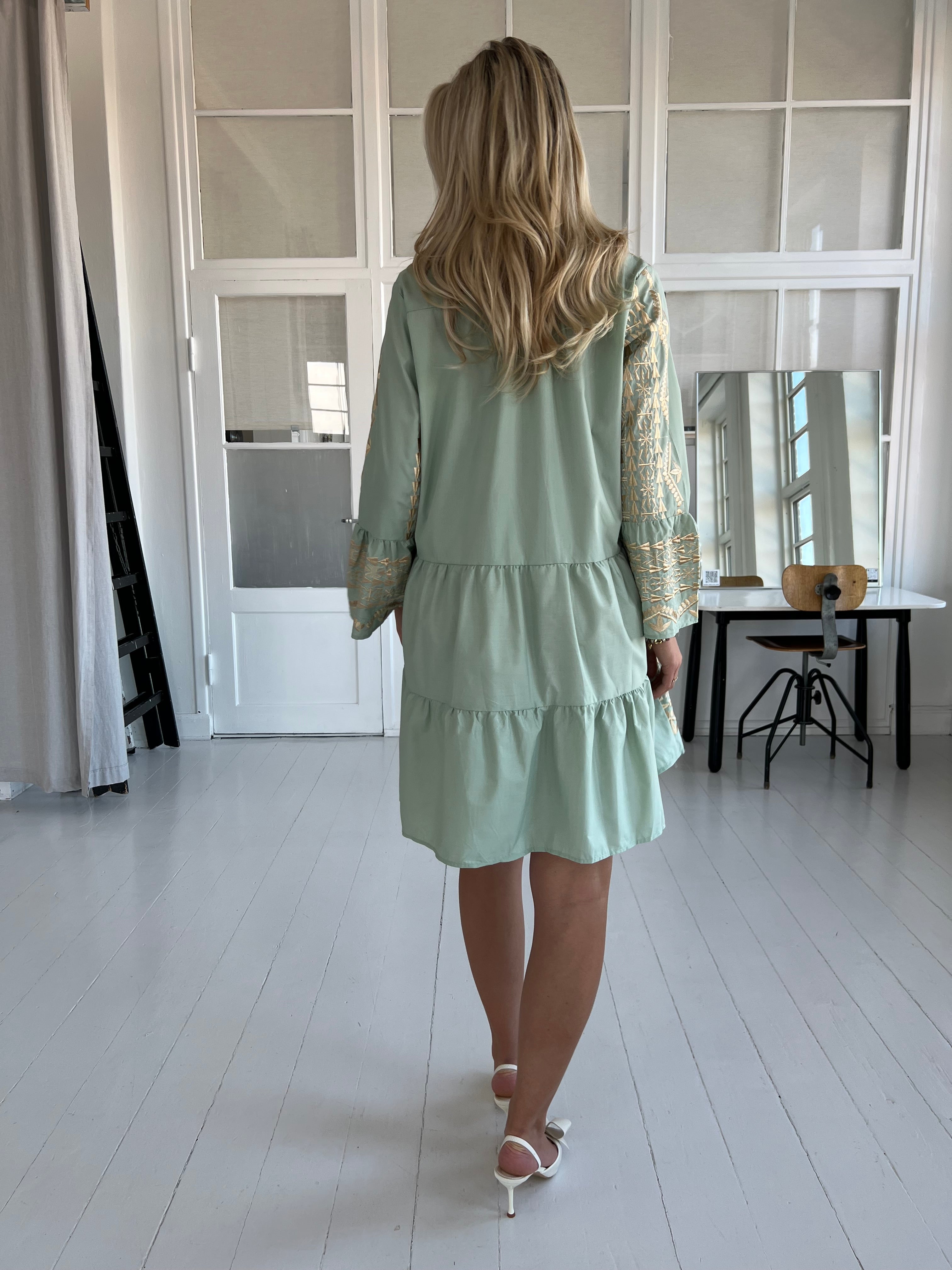 Flam green bohemian tuniq
