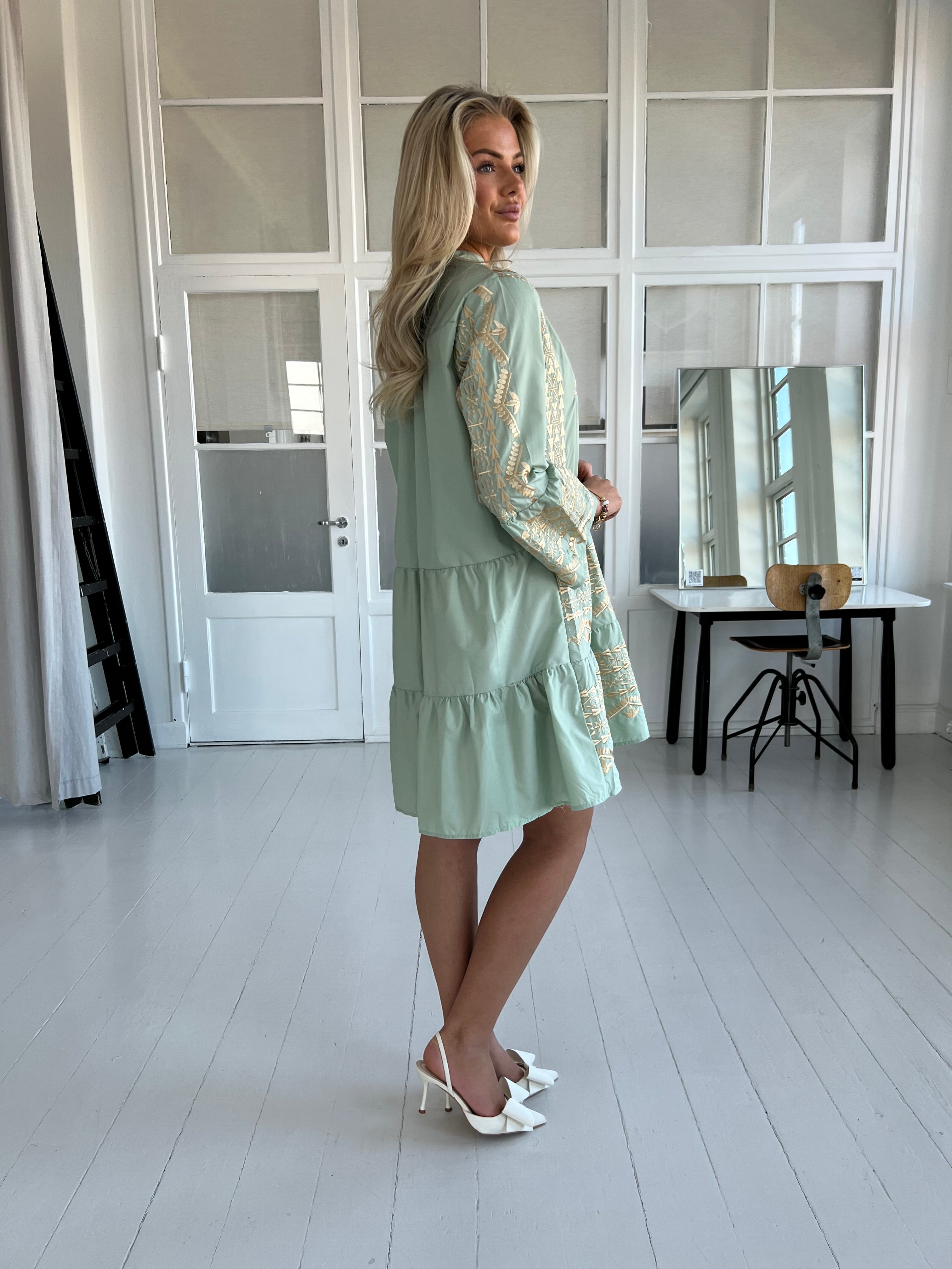 Flam green bohemian tuniq