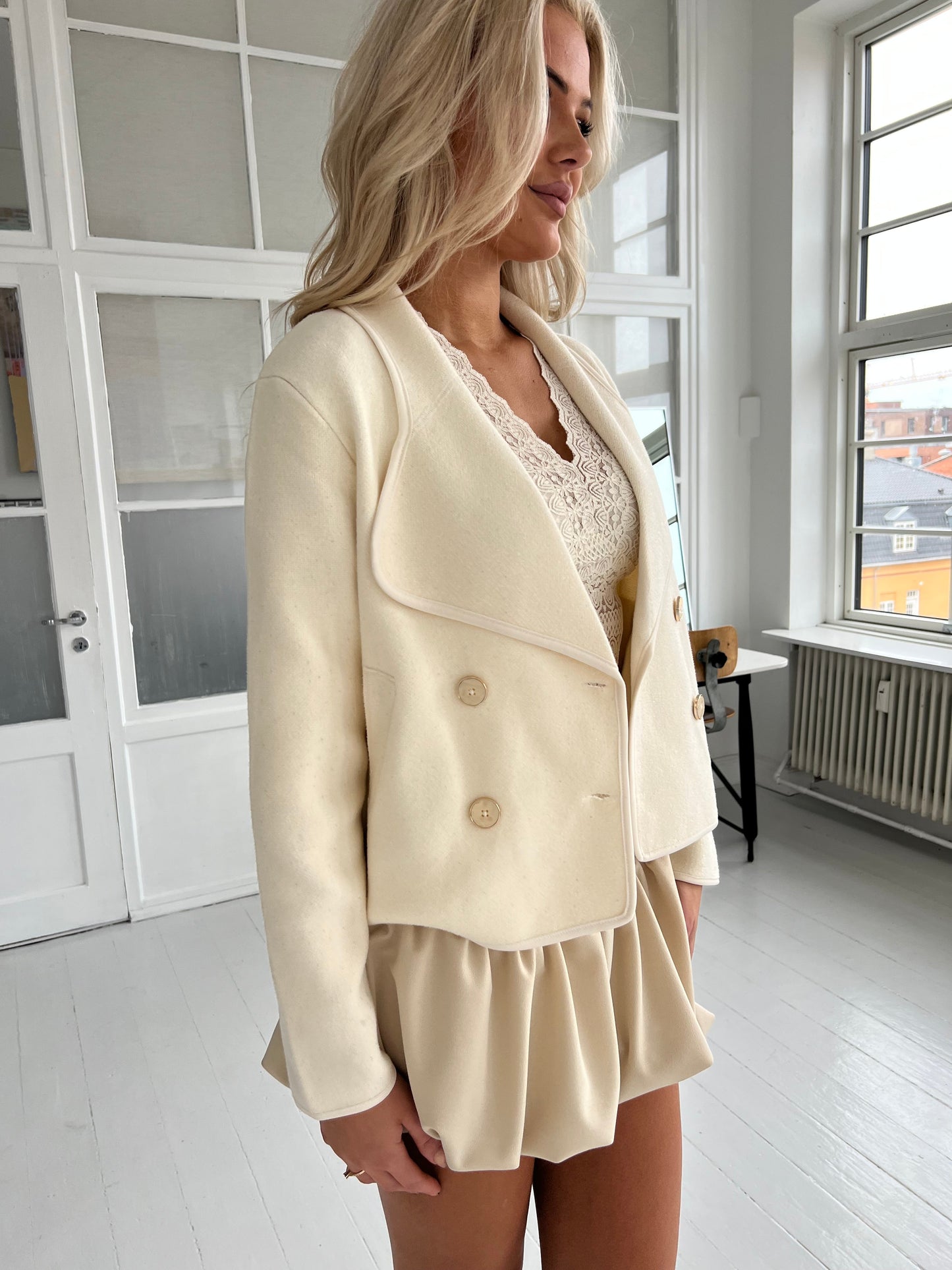 Its May white jacket