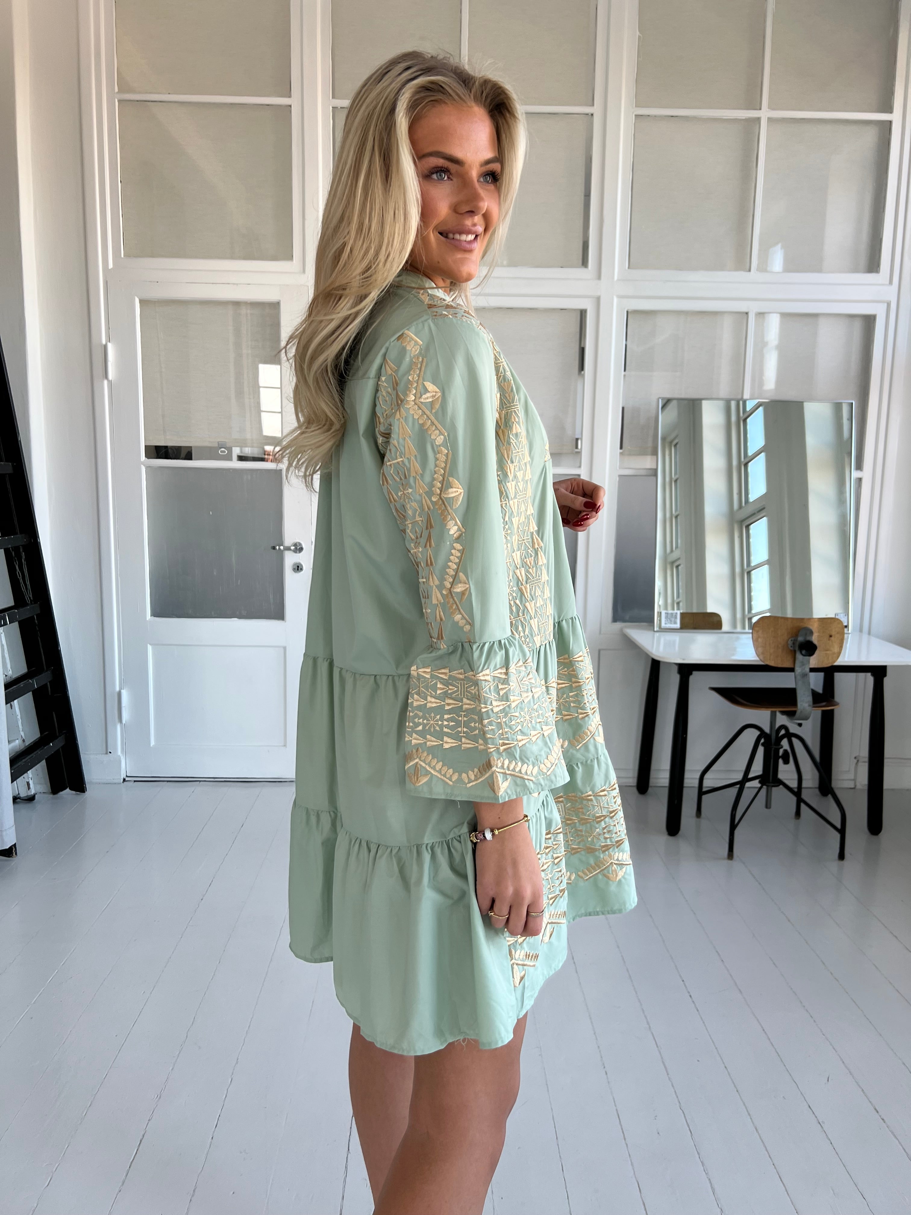 Flam green bohemian tuniq