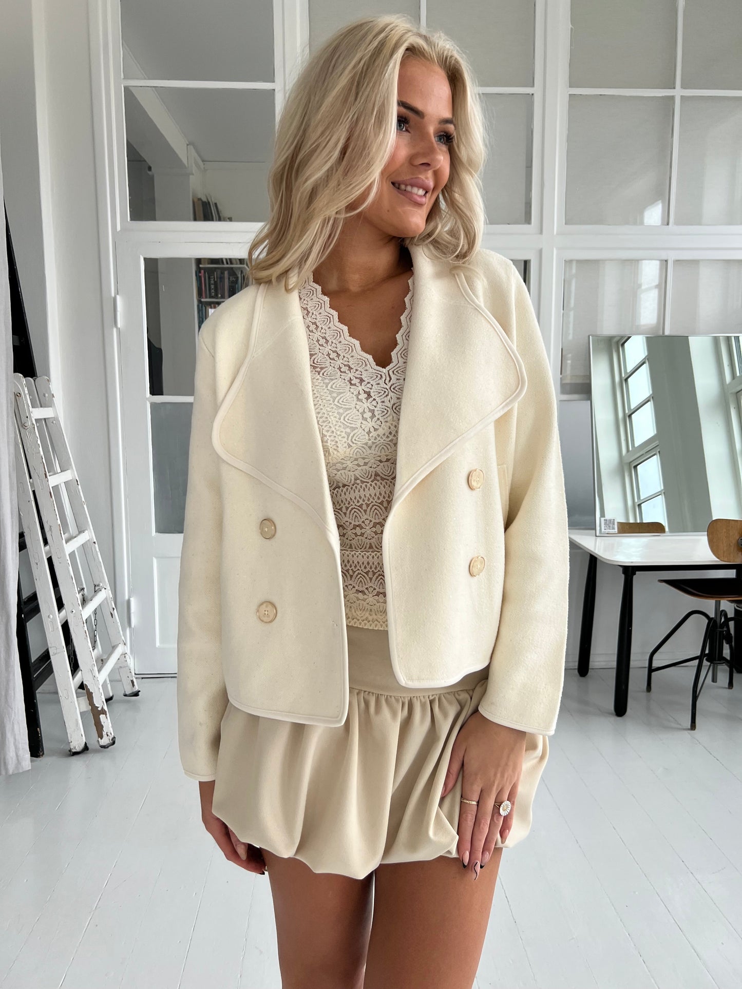 Its May white jacket