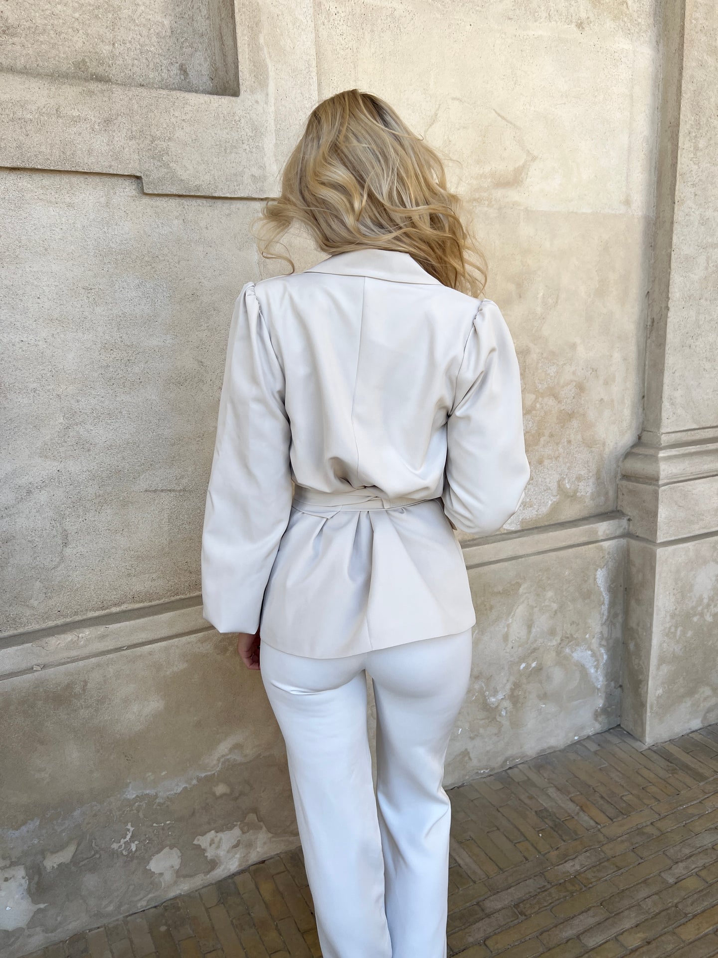Eight Luxe Beige blazer jakke - Åberg Copenhagen