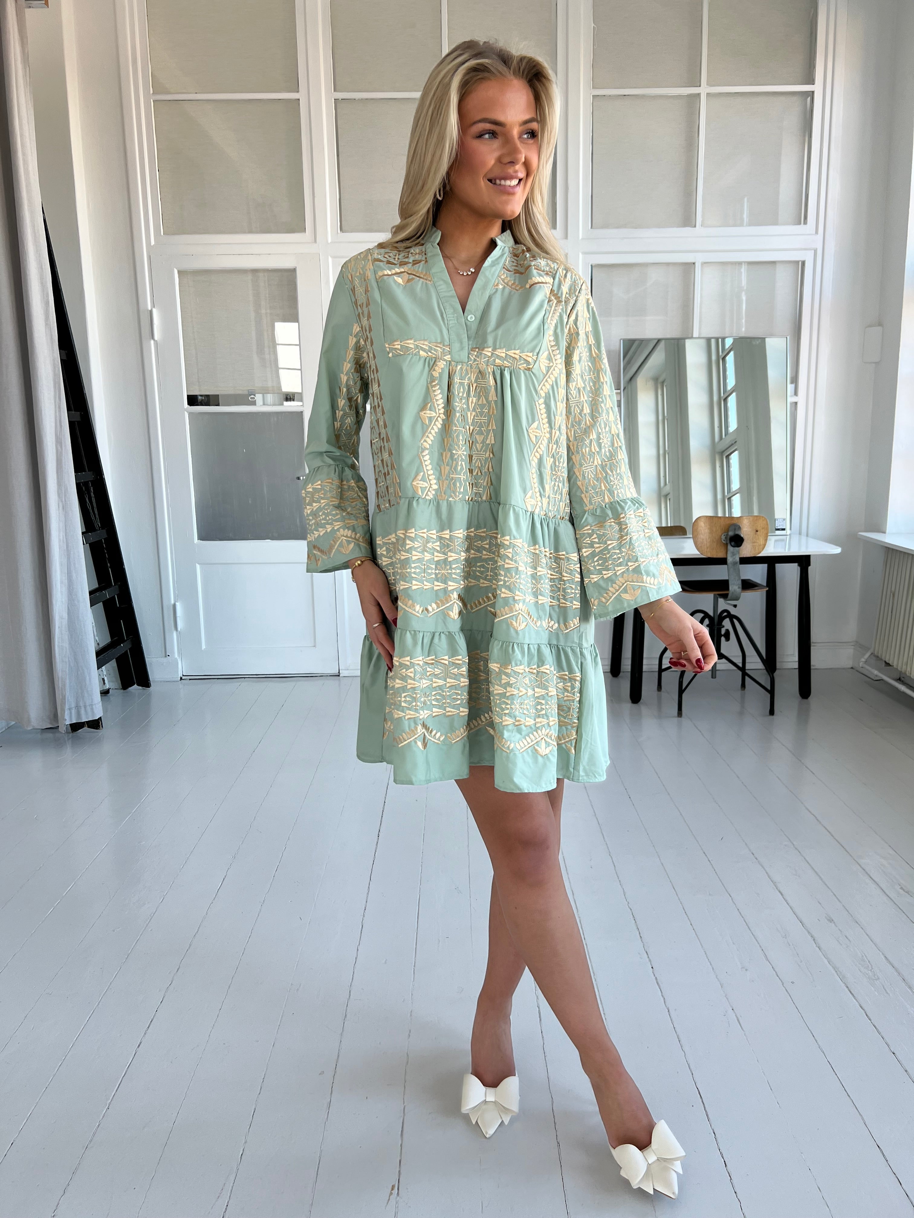 Flam green bohemian tuniq