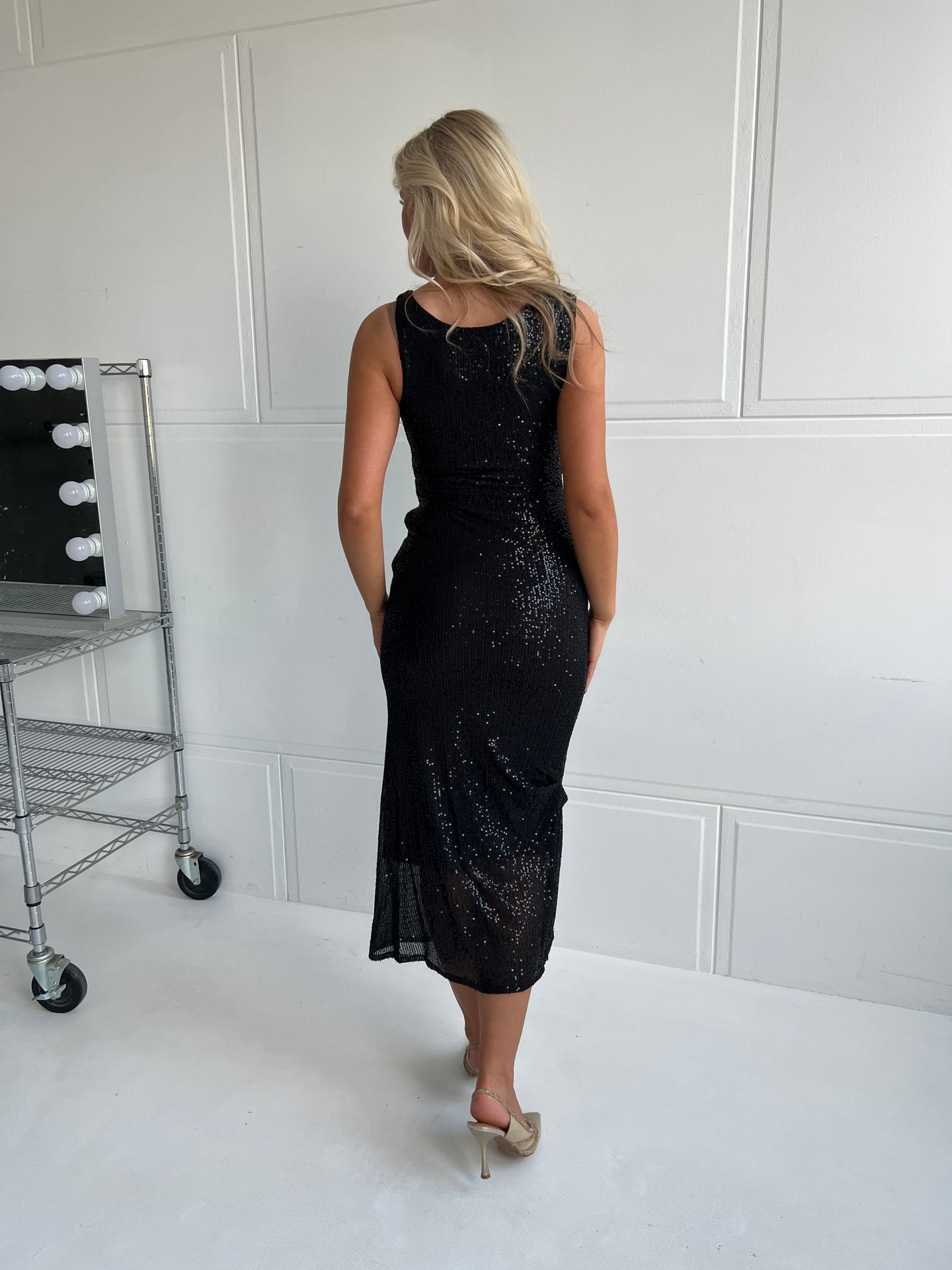 Lucce black sequin dress