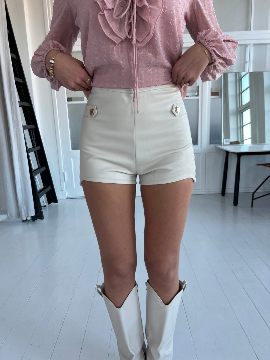 Azaka beige shorts - Aaberg DK