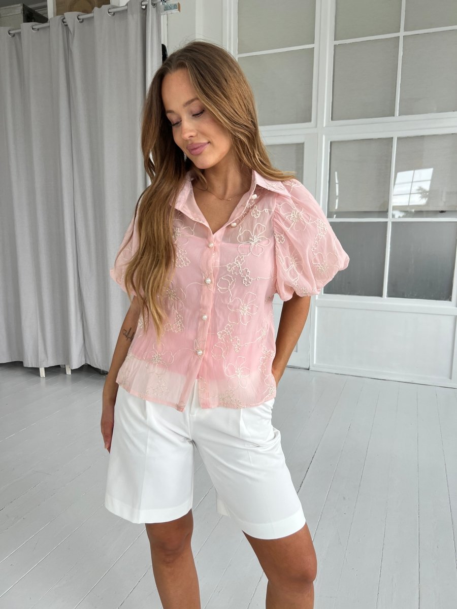 Azaka rose romantic blouse - Aaberg DK