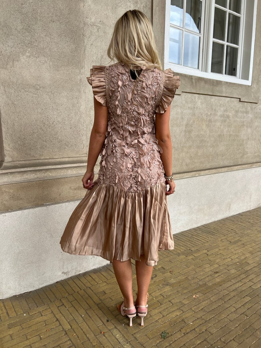 Azalea Taupe dress - Aaberg DK