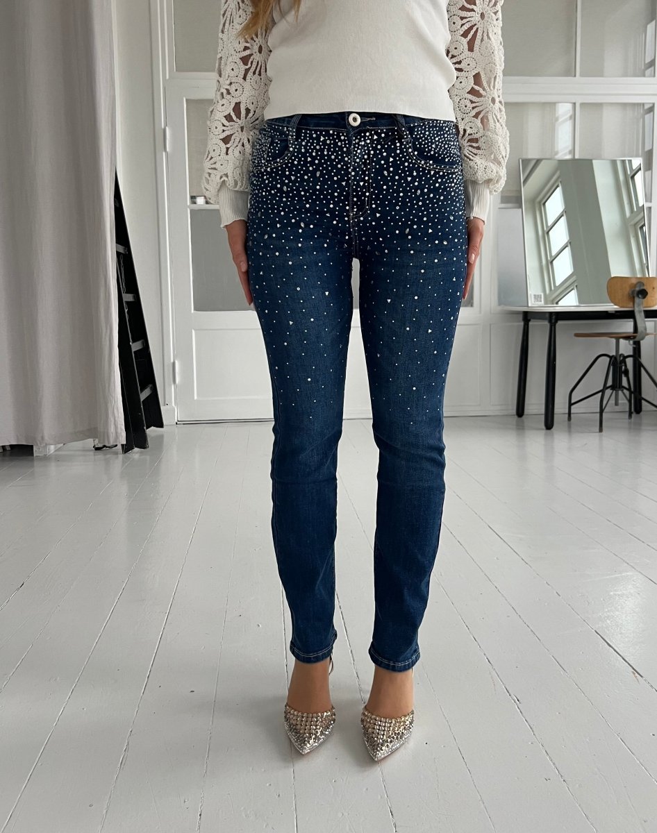 Bestiny rhinestone jeans - Aaberg DK