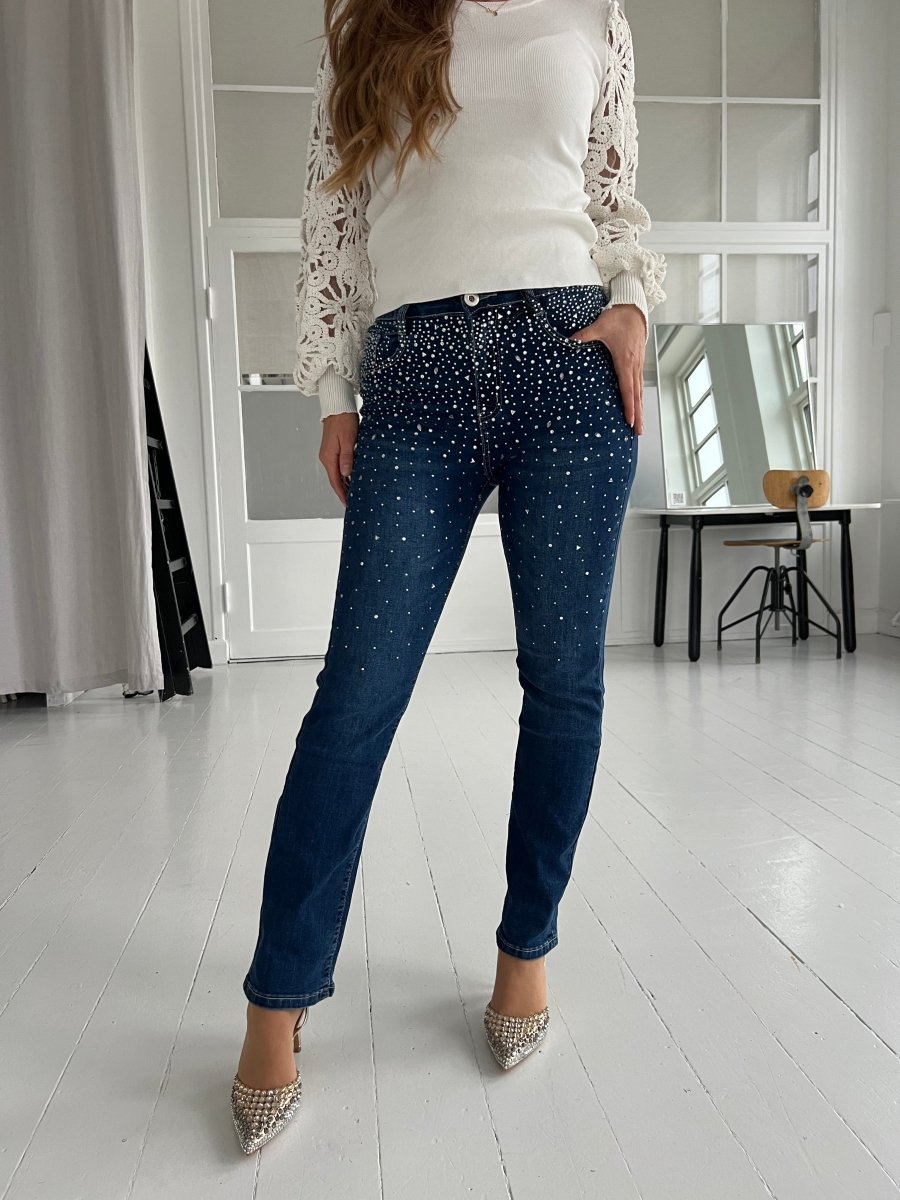 Bestiny rhinestone jeans - Aaberg DK