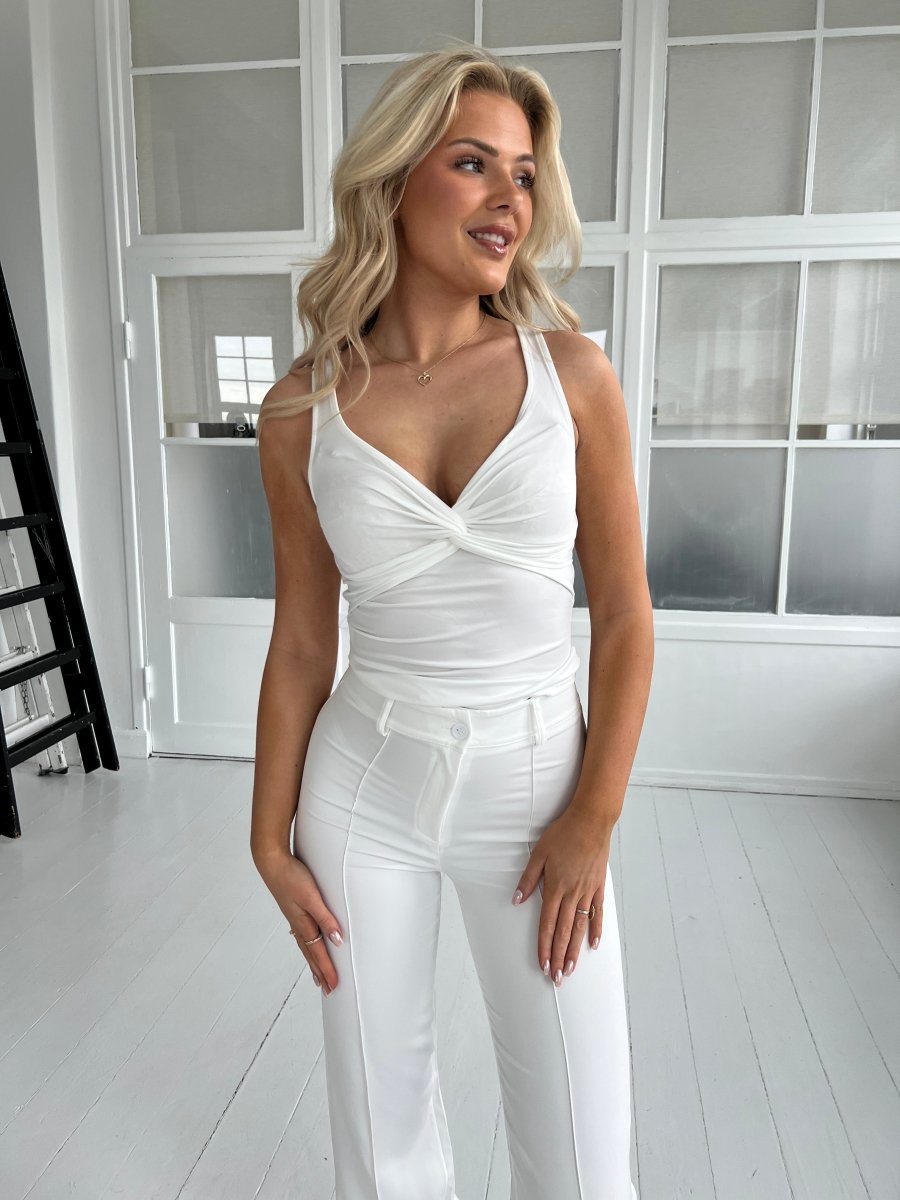 By Swan white knot bodystocking - Aaberg DK