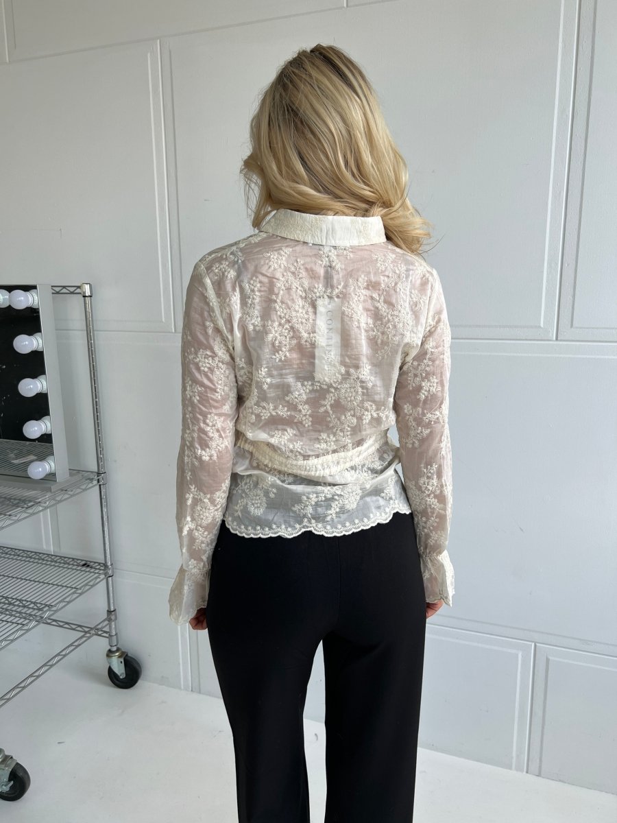 Continue Skjorte - Triss - Off White - Aaberg DK