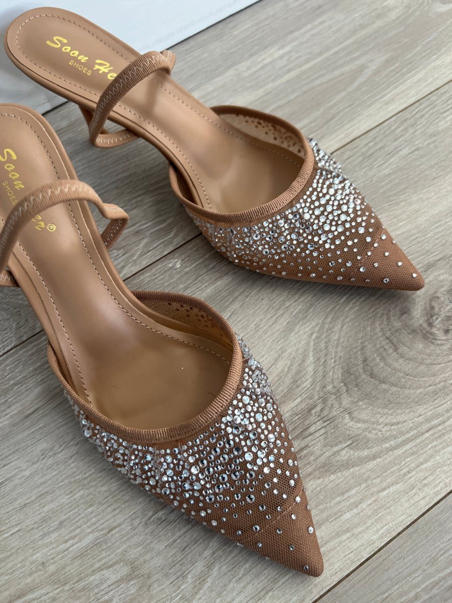 Divine beige slingback heel - Aaberg DK