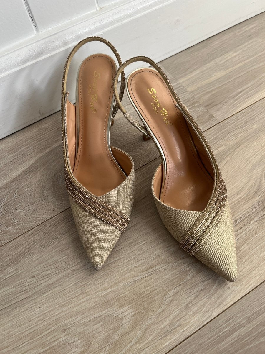 Divine golden heels - Aaberg DK