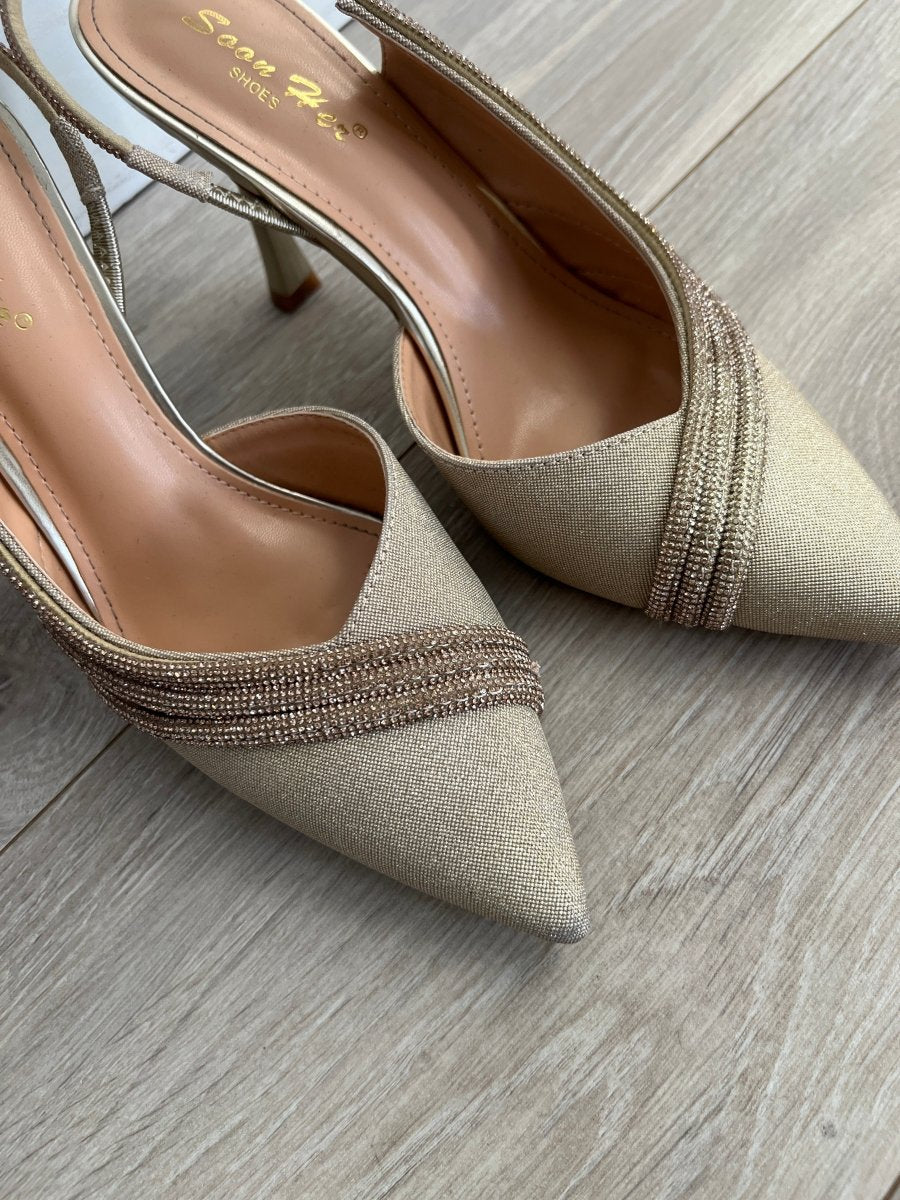 Divine golden heels - Aaberg DK