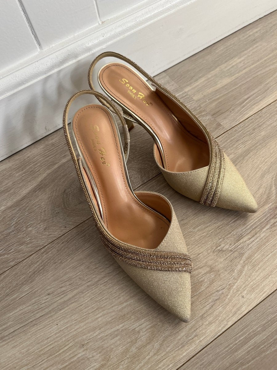 Divine golden heels - Aaberg DK