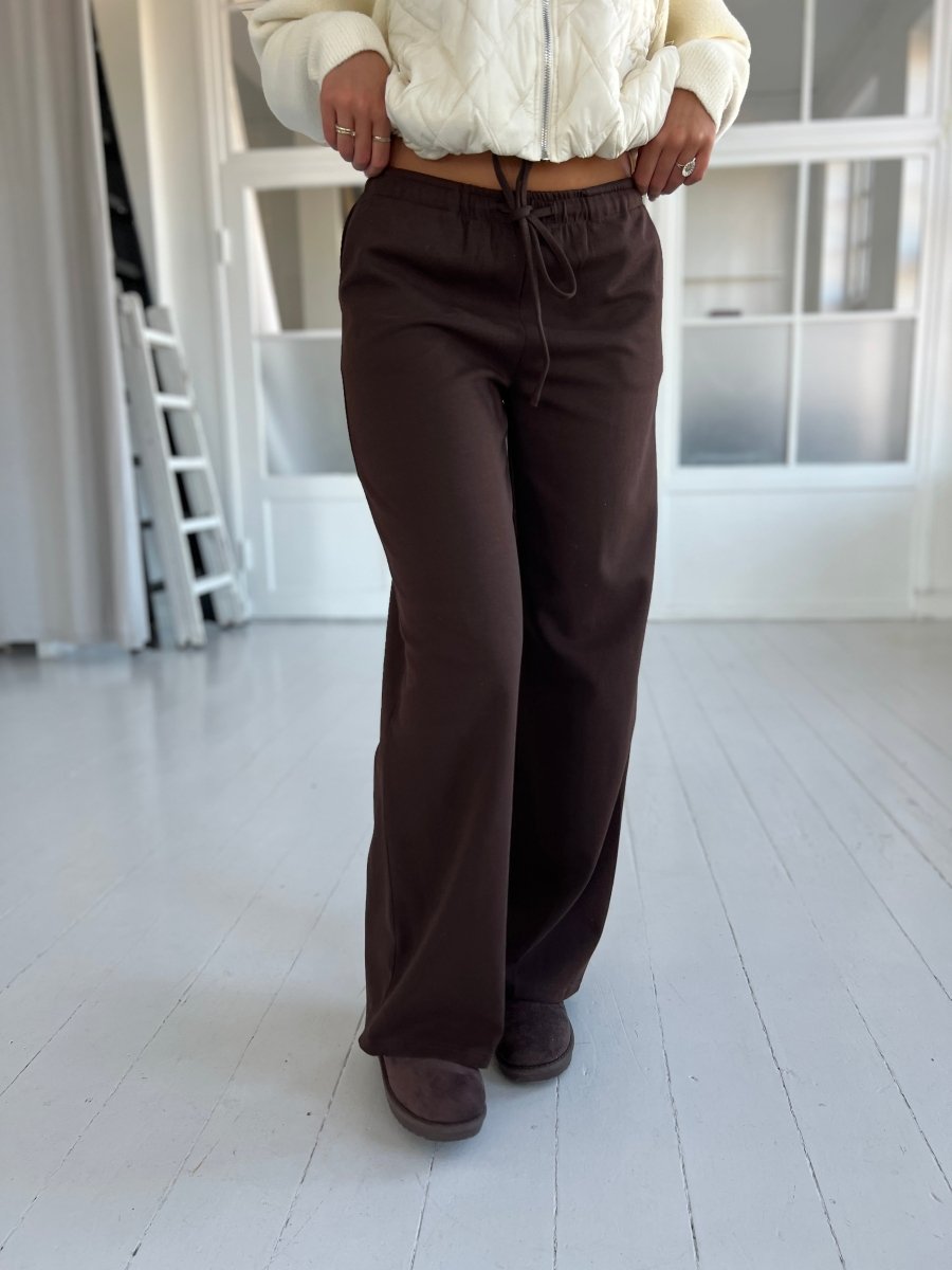 Eight Luxe brown joggers - Aaberg DK