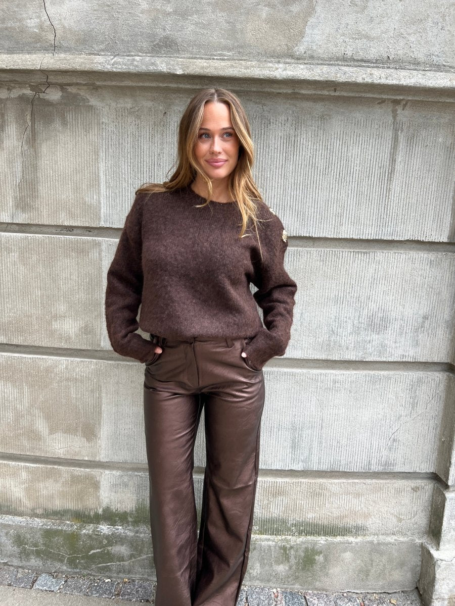 Eight Luxe brown pants - Aaberg DK