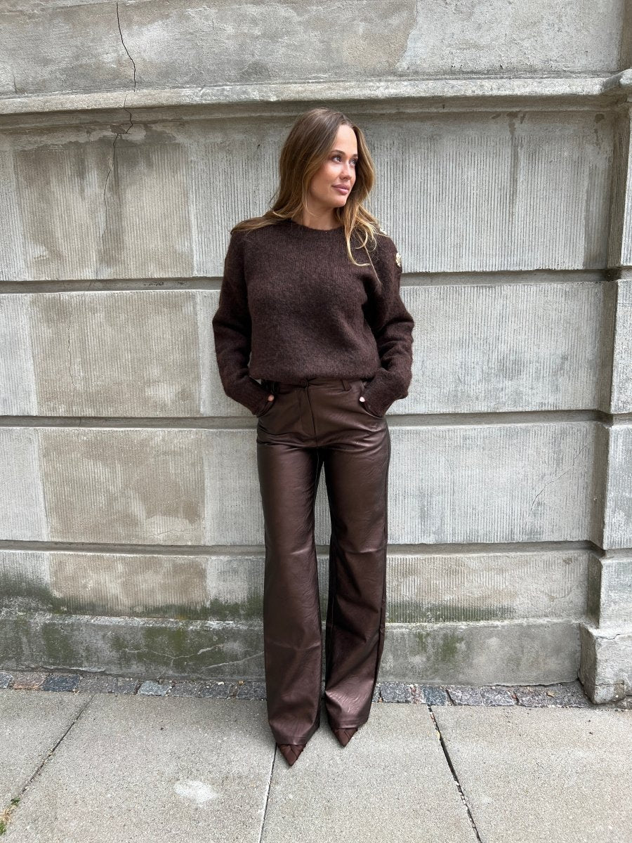 Eight Luxe brown pants - Aaberg DK