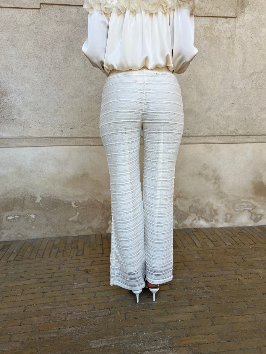 Eight Luxe creme lace pants - Aaberg DK