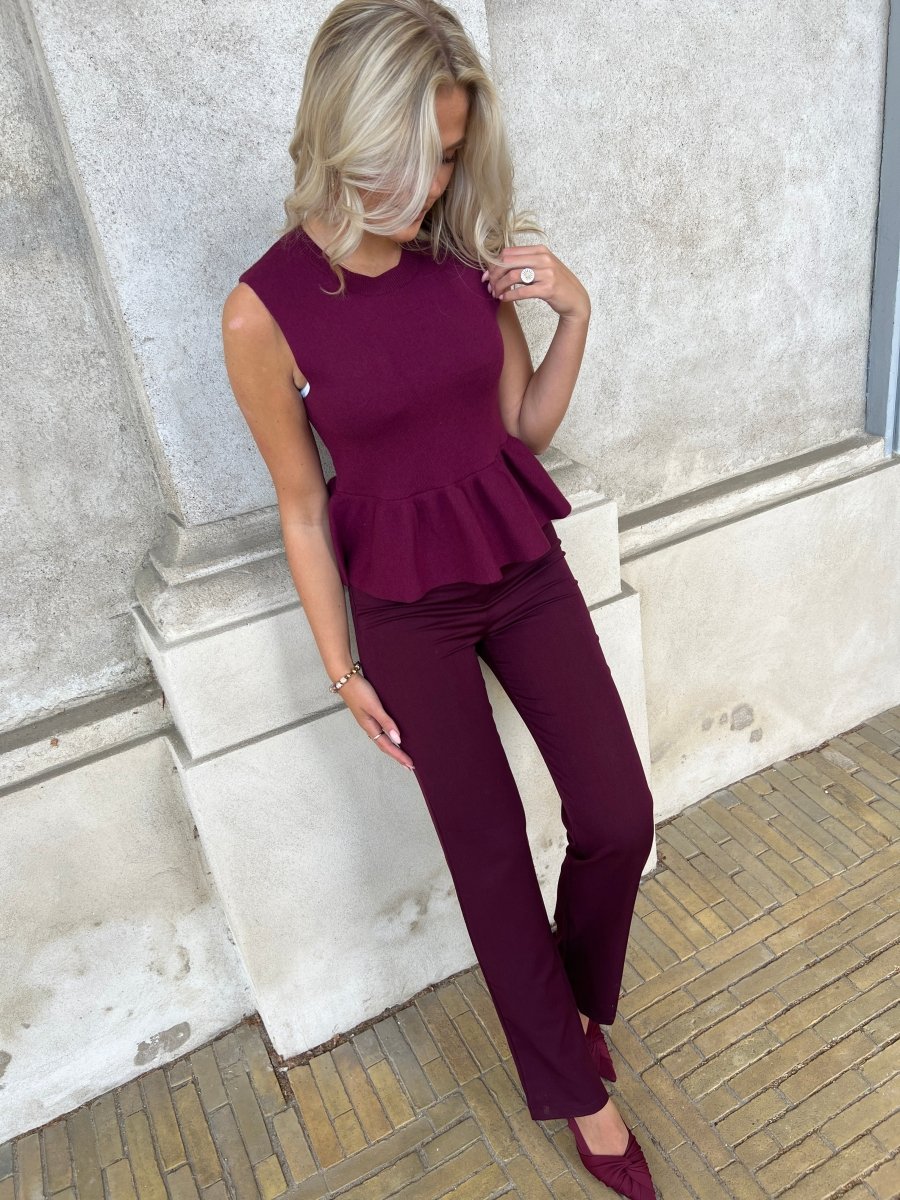 Eight Luxe wine pants - Aaberg DK