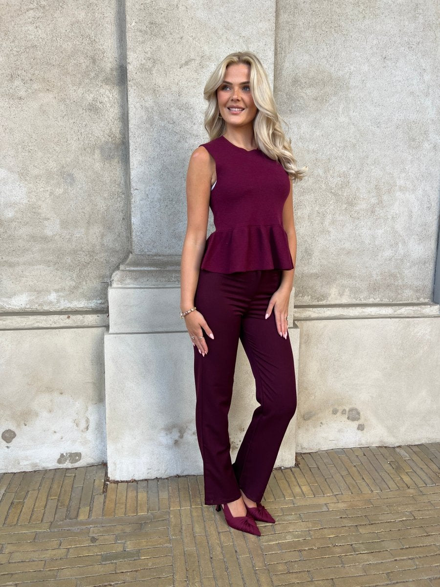 Eight Luxe wine pants - Aaberg DK