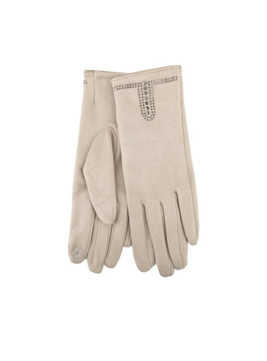 Ella beige gloves - Aaberg DK