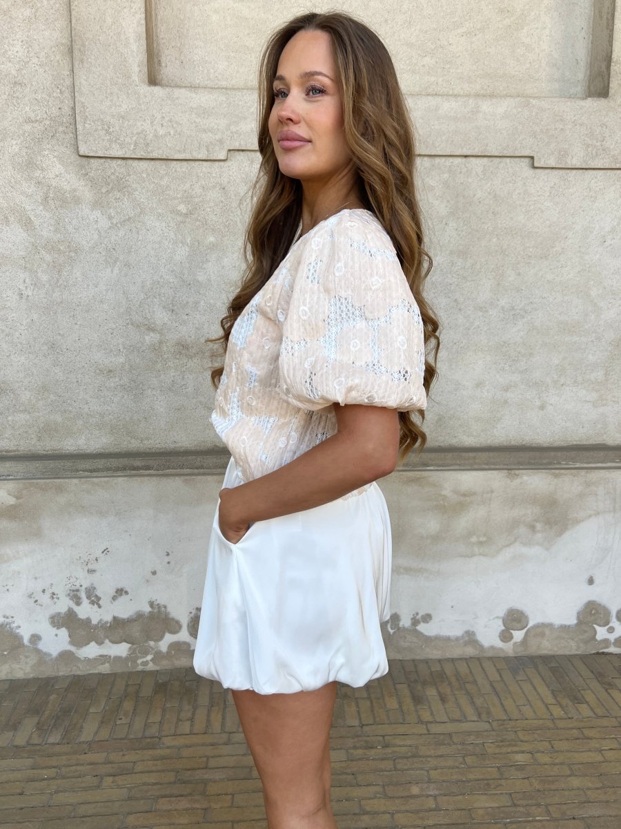 Elli balloon flower top - Aaberg DK