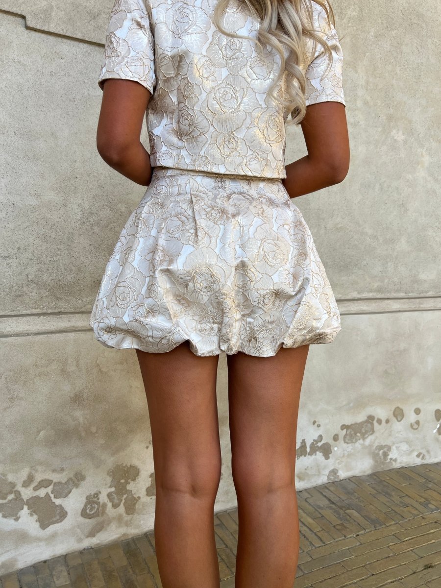 Elli balloon gold skirt - Aaberg DK