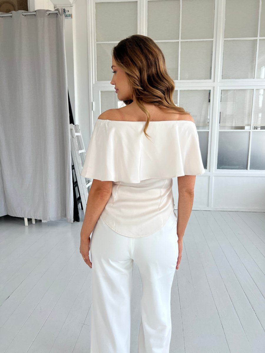 Elli beige blouse - Aaberg DK