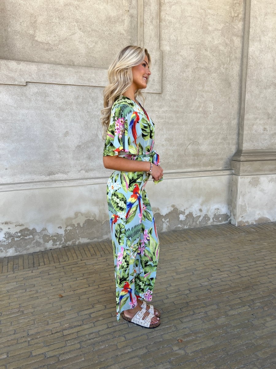 Elli white tropisk jumpsuite - Aaberg DK