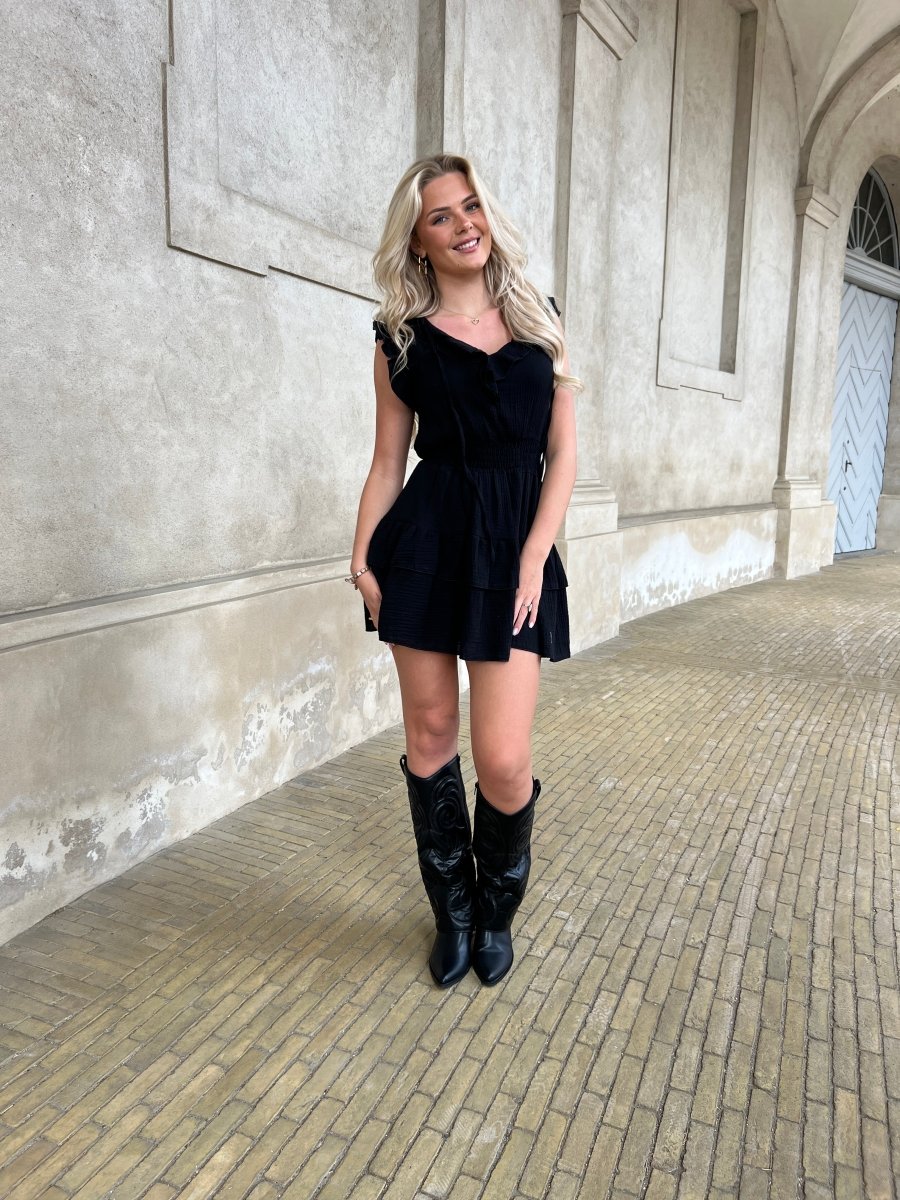 Estee black festive dress - Aaberg DK