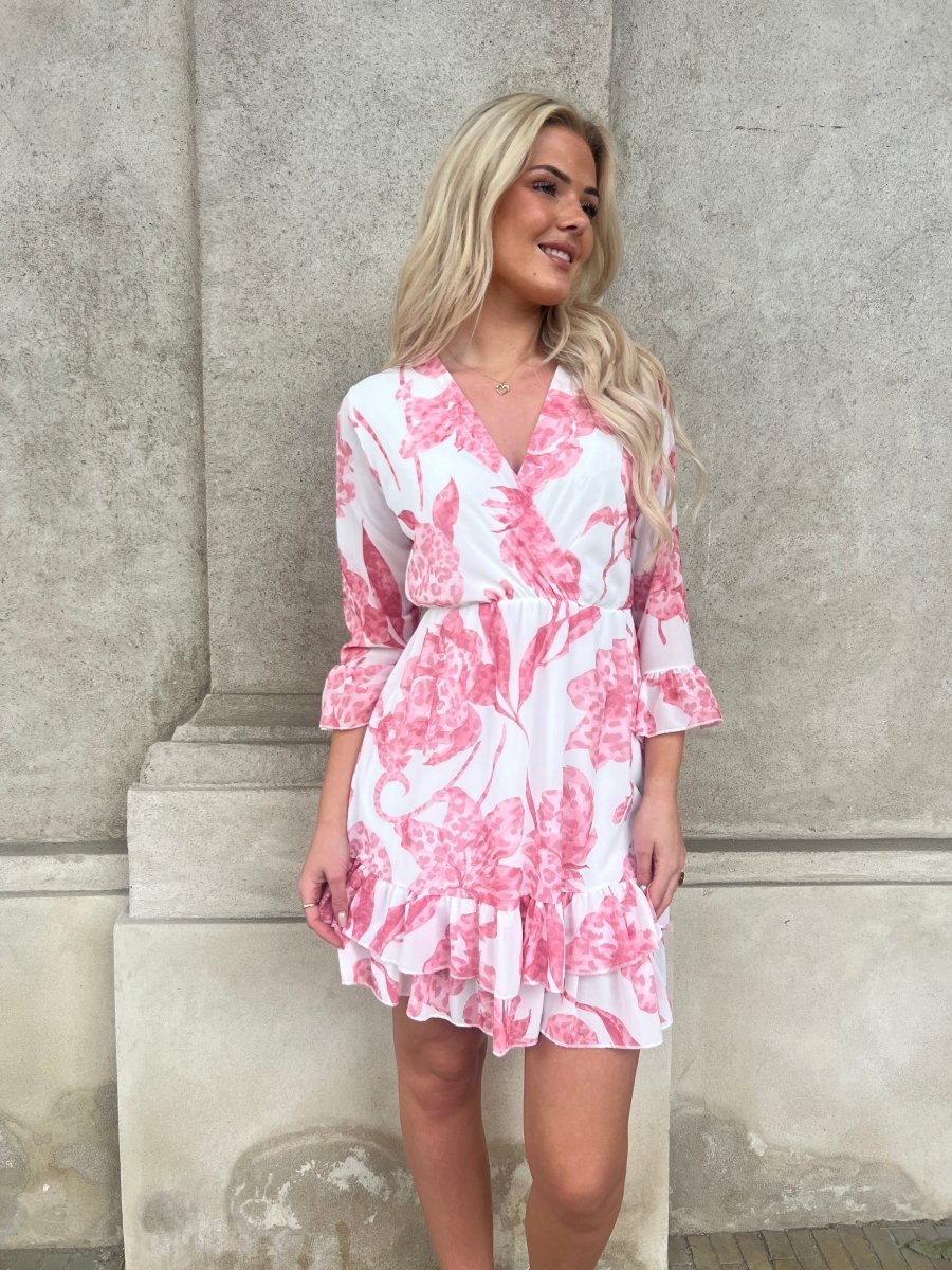 Estee ruffle flower dress - Aaberg DK