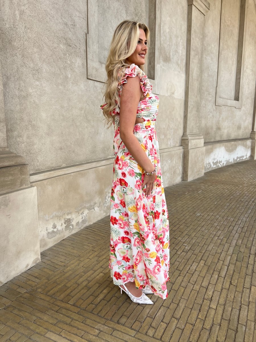 Flam Orange Flower dress - Aaberg DK