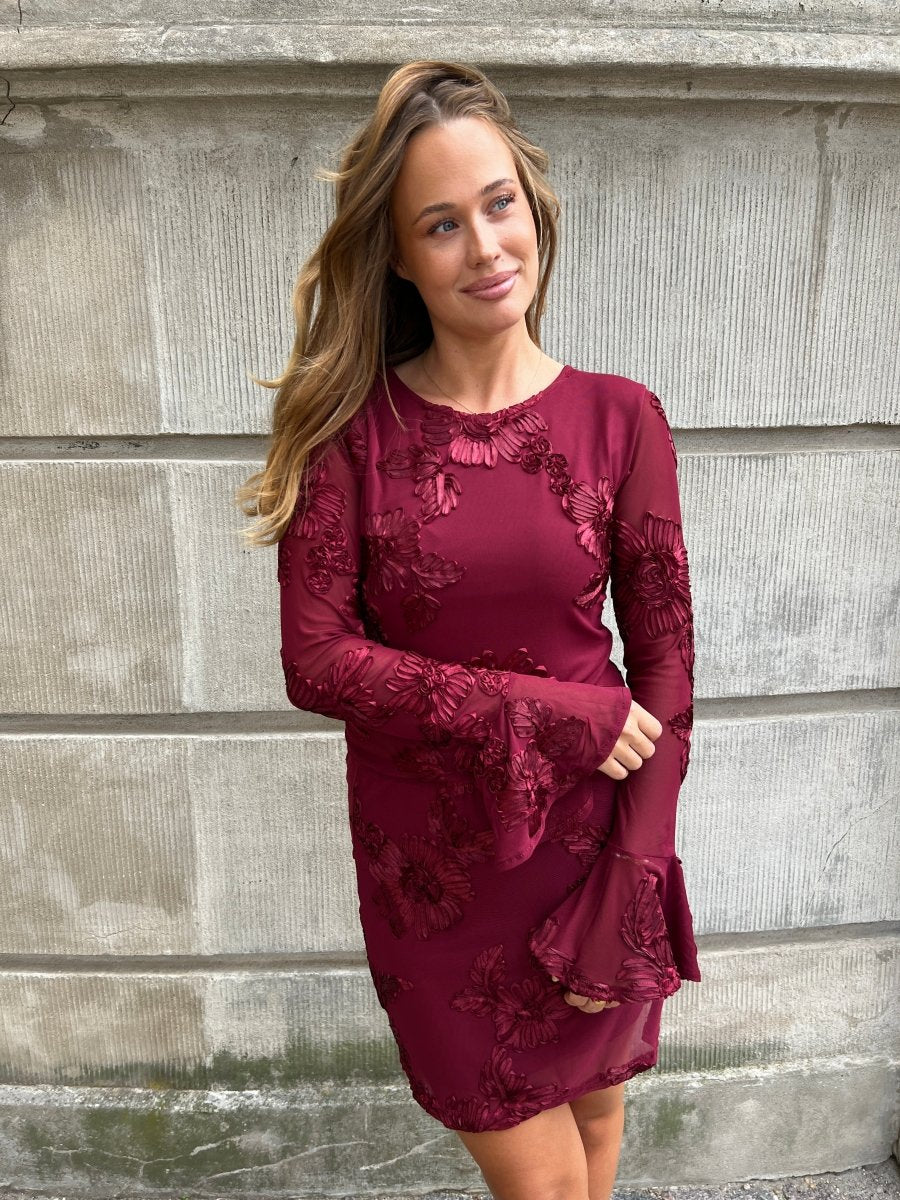 Flam wine red blouse - Aaberg DK