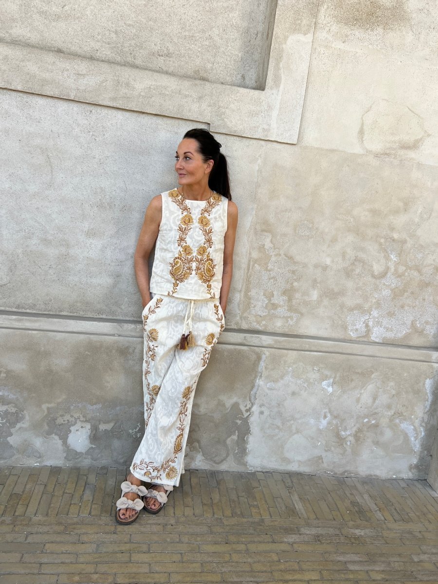 Ivory bohemian top - Aaberg DK