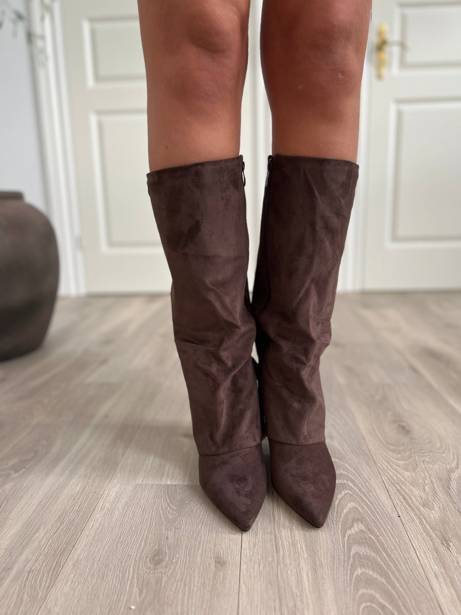 Joia brown heel boot - Aaberg DK