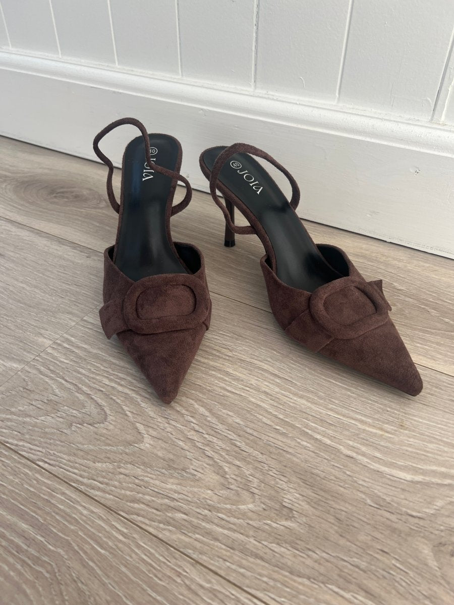Joia dark brown pumps - Aaberg DK