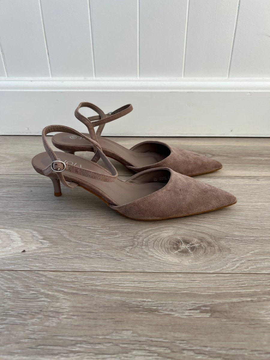 Joia taupe heels - Aaberg DK