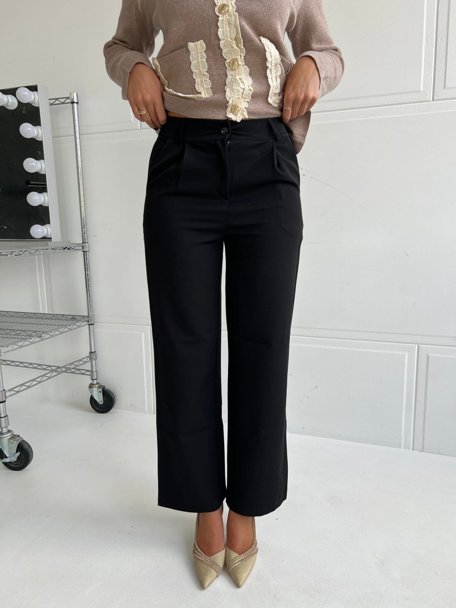 Laf'ee black long trousers - Aaberg DK