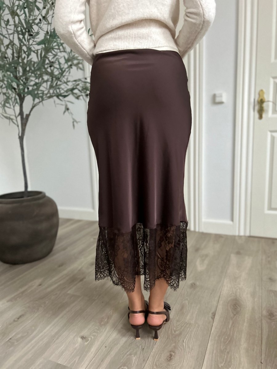 Laffe long satin skirt - Aaberg DK