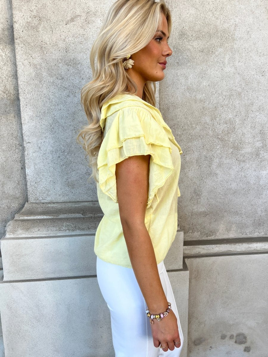 Lumine yellow blouse - Aaberg DK