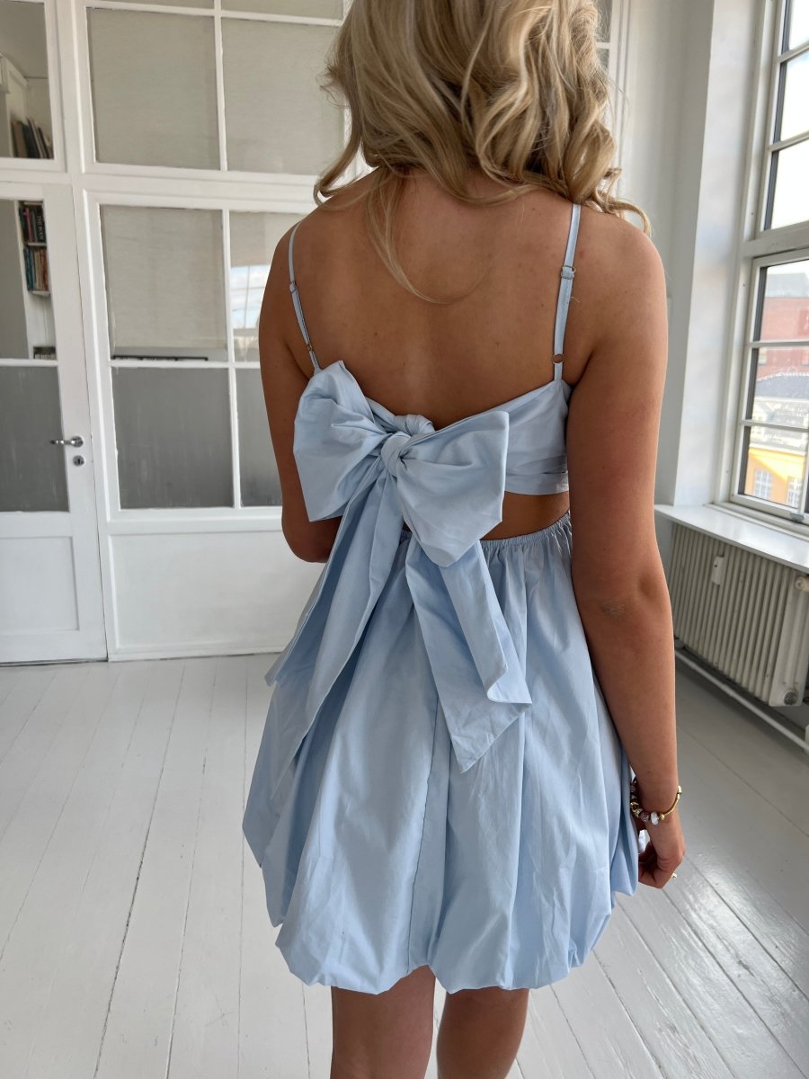 Maya pastel blue bow dress - Aaberg DK