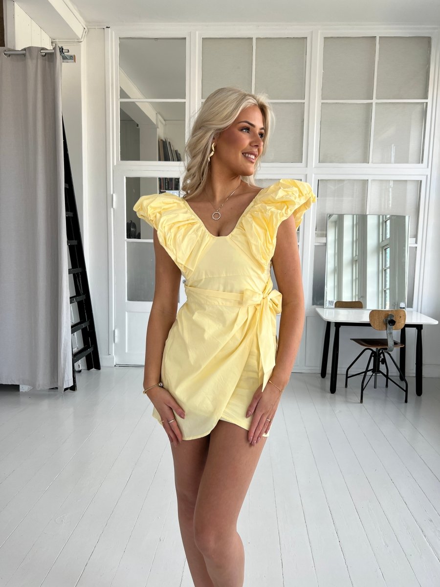 Maya pastel yellow summer dress - Aaberg DK