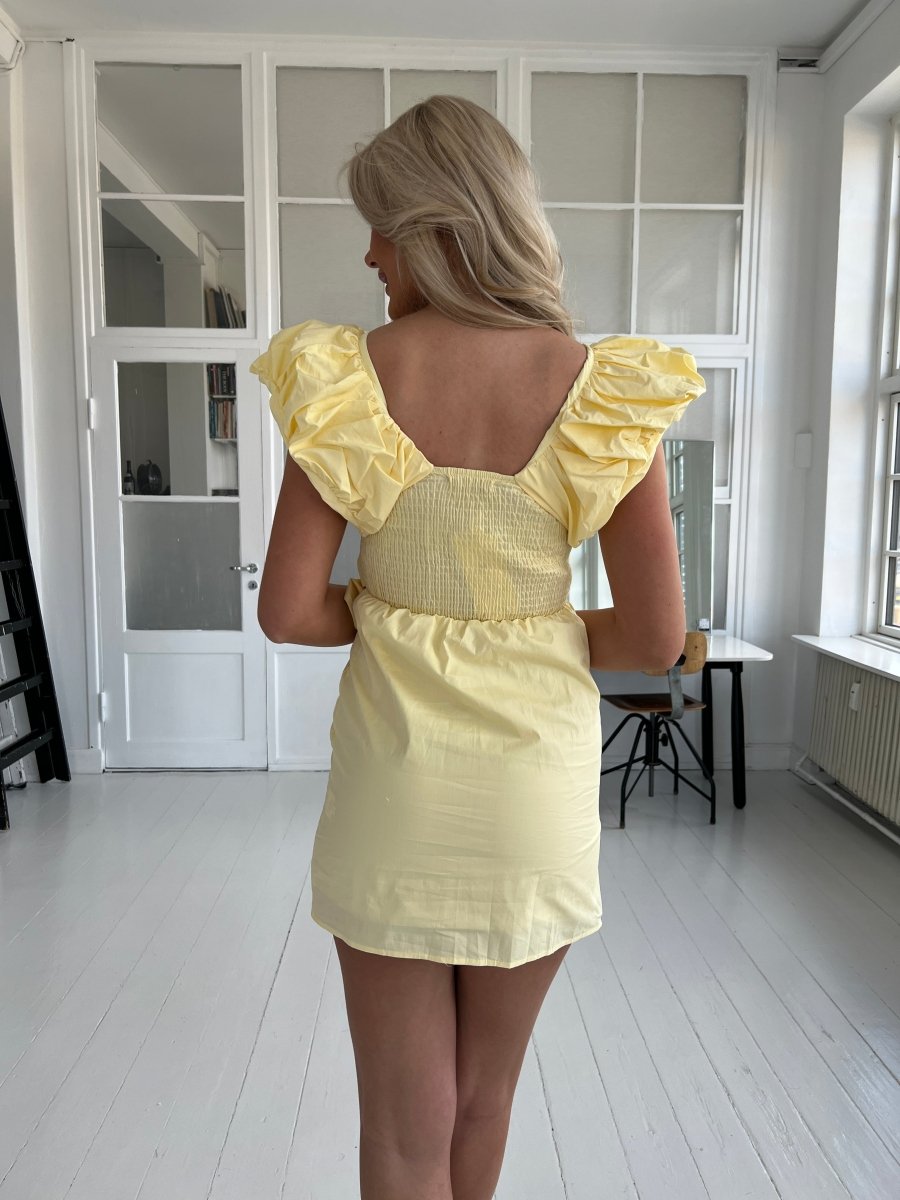 Maya pastel yellow summer dress - Aaberg DK