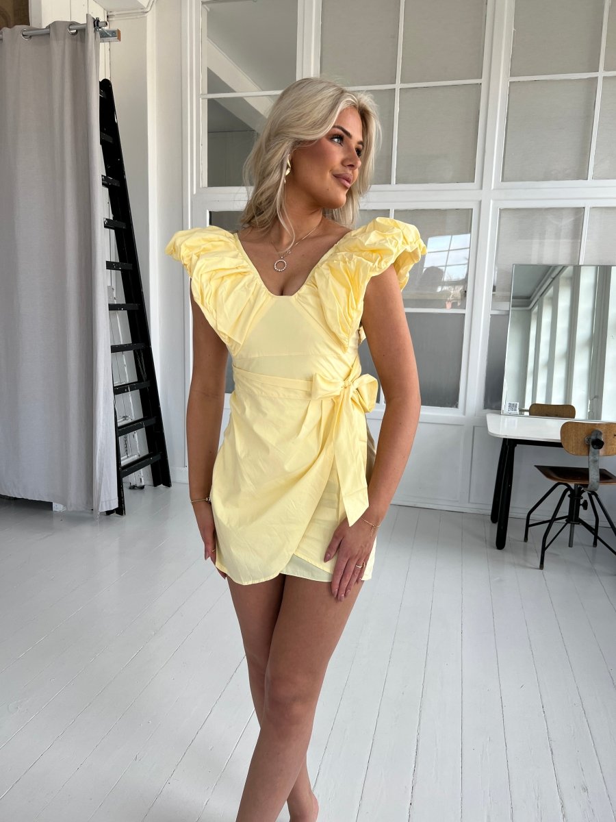 Maya pastel yellow summer dress - Aaberg DK