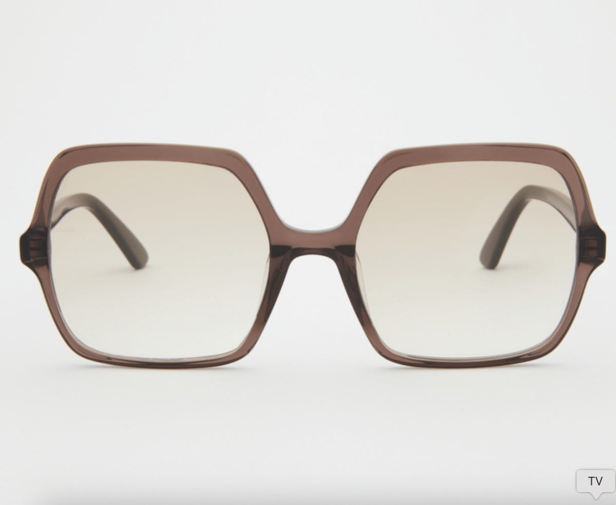 Natalie dark brown tinted readers - Aaberg DK
