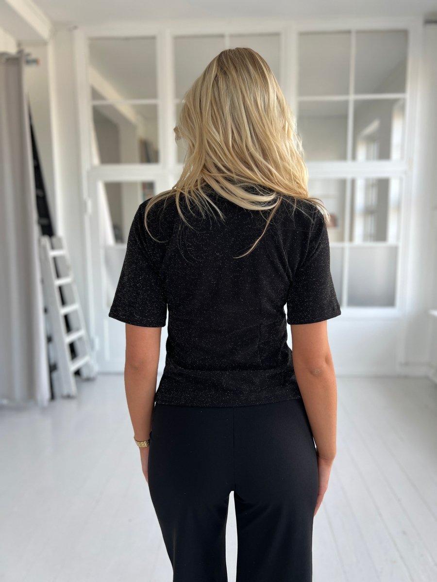 Sisters Point Gova Blouse Black/Silver - Aaberg DK