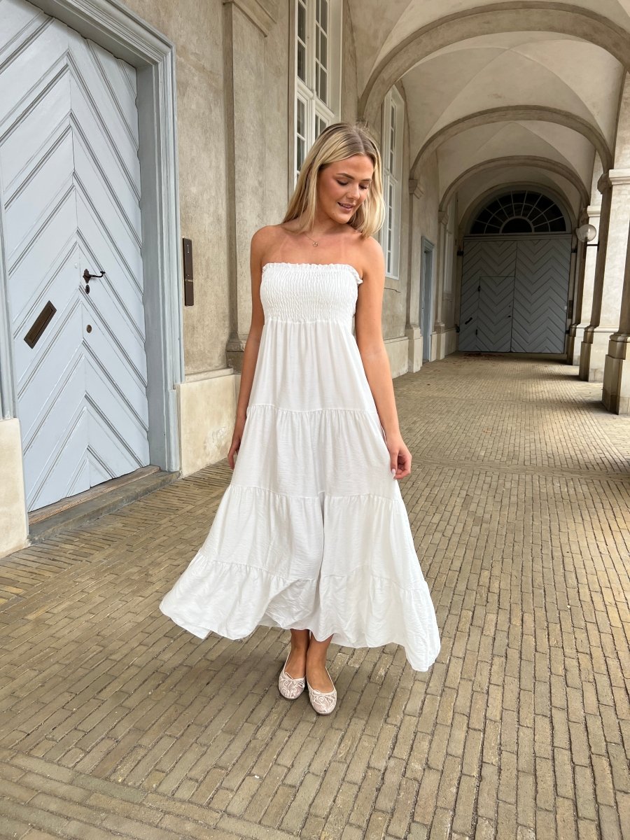 Syma white summer dress - Aaberg DK