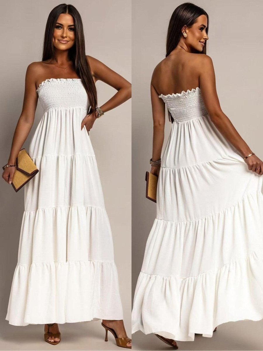 Syma white summer dress - Aaberg DK